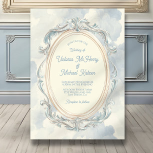 Invitation Cadre Mariage simple Toile