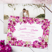 Cadre stock rose foncé aquarelle paysage