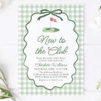 Cadre Vert Sauge Golf Nouveau au Club Baby Shower