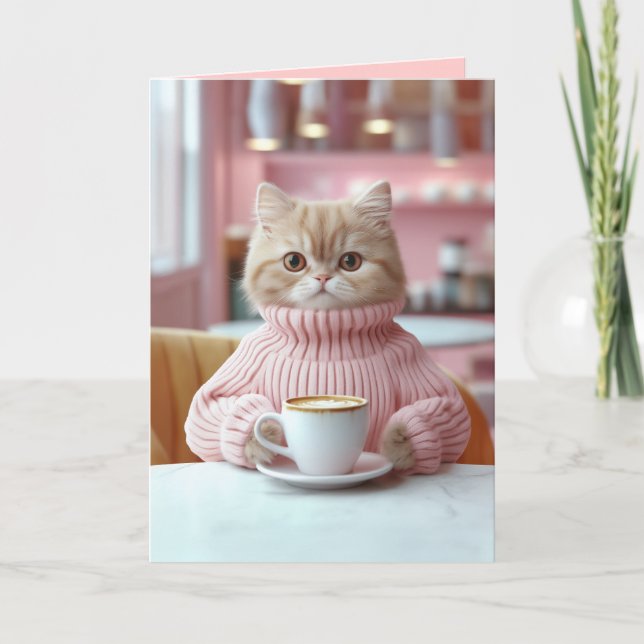 Invitation Café Cat Moment (Devant)