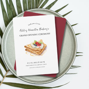 Invitation Café Crepes Grand Ouverture