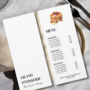 Invitation Café de boulangerie moderne Menu & Liste de prix C