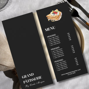 Invitation Café de boulangerie moderne Menu & Liste de prix C