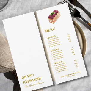 Invitation Café de boulangerie moderne Menu & Liste de prix C