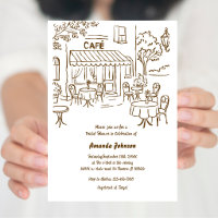 Café parisien français Fête des mariées de thé apr