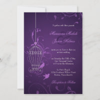 Cage d'oiseaux fantaisie avec Mariage d'aubergines