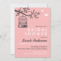 Cage d'oiseaux roses Russe Douche nuptiale invitat