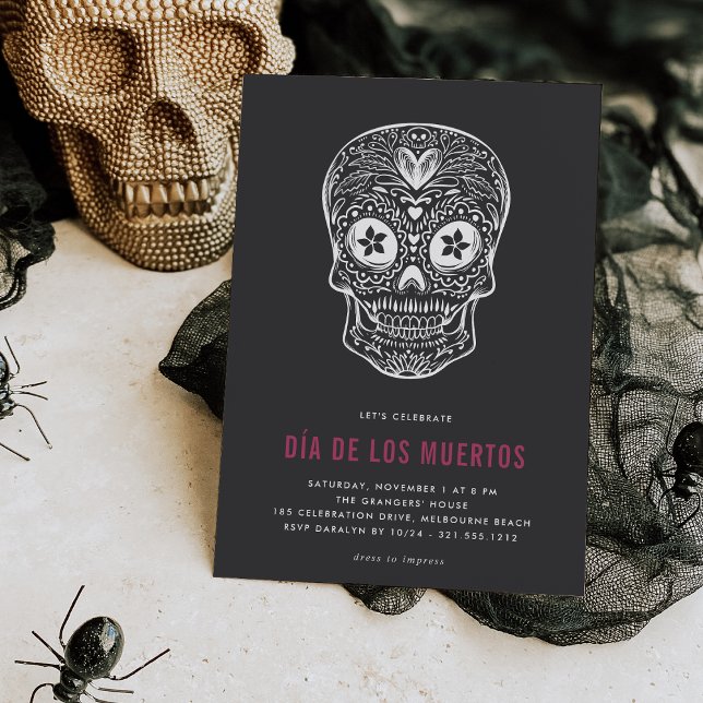Invitation Calavera Skull Dia de los Muertos (Créateur téléchargé)