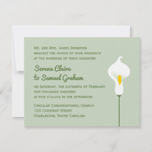 Invitation Calla Lily