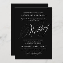 Calligraphie de script romantique Mariage simple e