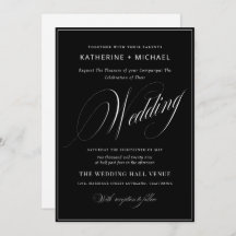 Calligraphie de script romantique Mariage simple e