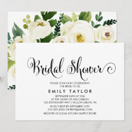 Invitation Calligraphie du Sud | Fête des mariées arrière flo