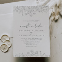Calligraphie Fleur sauvage neutre Nuestra Boda