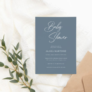 Invitation Calligraphie minimaliste moderne   BABY SHOWER