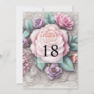 Invitation Calligraphie minimaliste texto anniversaire