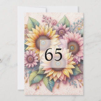 Invitation Calligraphie minimaliste texto anniversaire