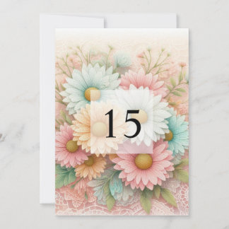 Invitation Calligraphie minimaliste texto anniversaire