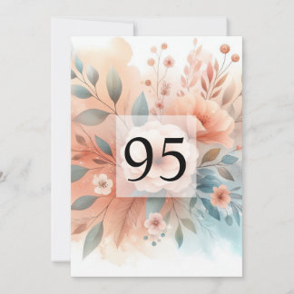 Invitation Calligraphie minimaliste texto anniversaire