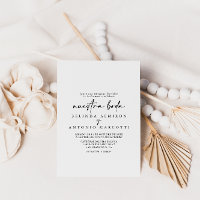 Calligraphie Moderne Élégant Nuestra Boda Mariage
