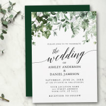 Calligraphie moderne Mariage Ivy Sage Green