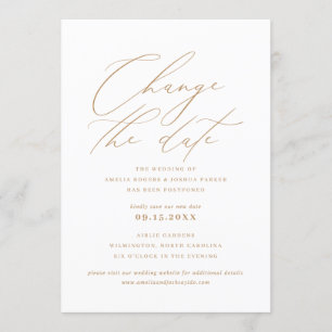 Invitation Calligraphie moderne minimaliste  Modifier La Date