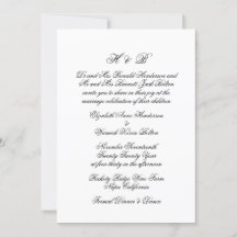 Calligraphie Monogramme noir et blanc Mariage offi