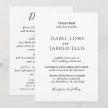 Calligraphie noire moderne tout en un Mariage