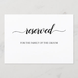 Invitation Calligraphie Signe réservé aux Mariages
