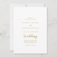 Calligraphie simple|Mariage informel or