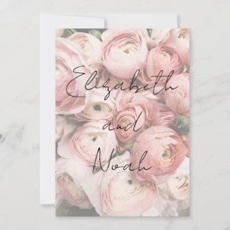 Invitation Calligraphie simple romantique Mariage de script