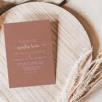 Calligraphie Terracotta Nuestra Boda Mariage