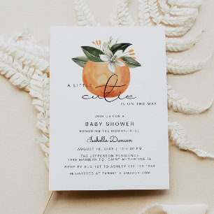 Invitation Calliope - Un petit Baby shower Cutie Oranges