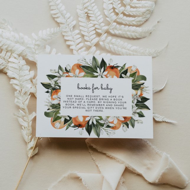 Invitation CALLLIOPE Cutie Oranges Livres pour Boîtier bébé (Créateur téléchargé)