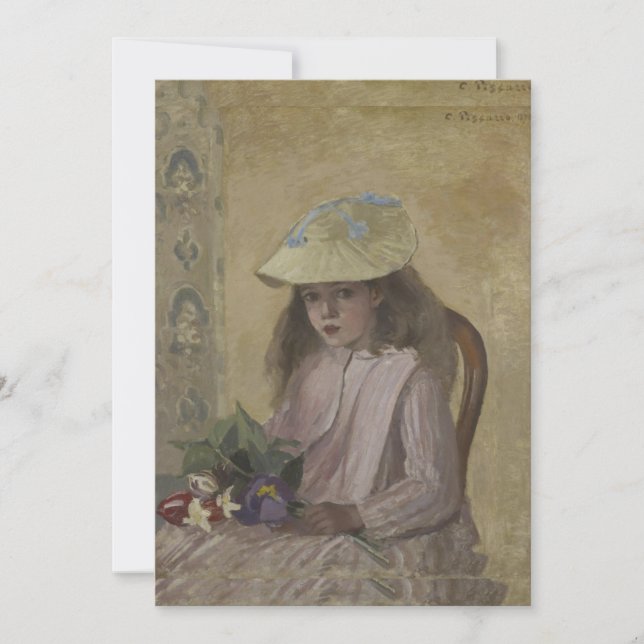 Invitation Camille Pissarro - Jeanne Pissarro, Intitulée Mine (Devant)