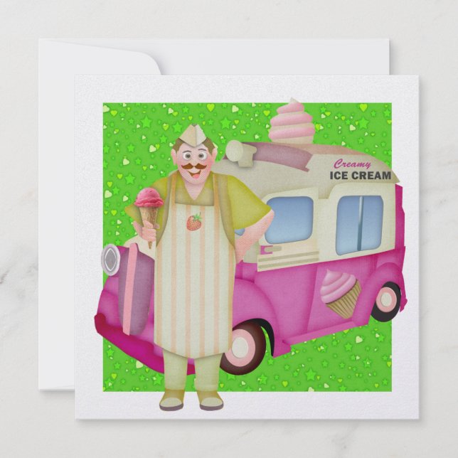 Invitation Camion à glace - SRF (Devant)