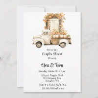 Camion vintage avec Citrouille Mariage Couples Dou