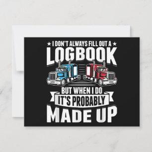 Invitation Camionneur Funny Camionnage Humour Tracteur Traile
