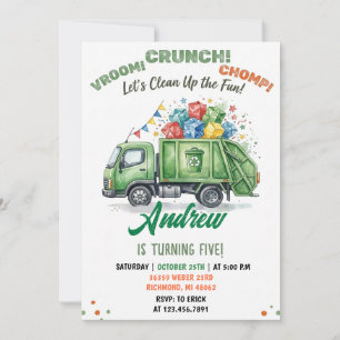 Invitation Camions modernes personnels pour enfants pour leur