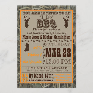 Invitation Camo I Do Barbecue