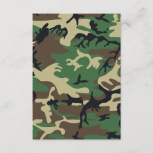 Invitation Camouflage militaire