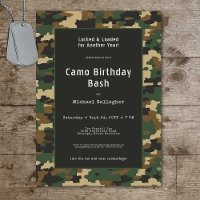 Camouflage militaire Anniversaire