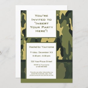 Invitations Faire Part Cartes Anniversaire Militaire Zazzle Ch