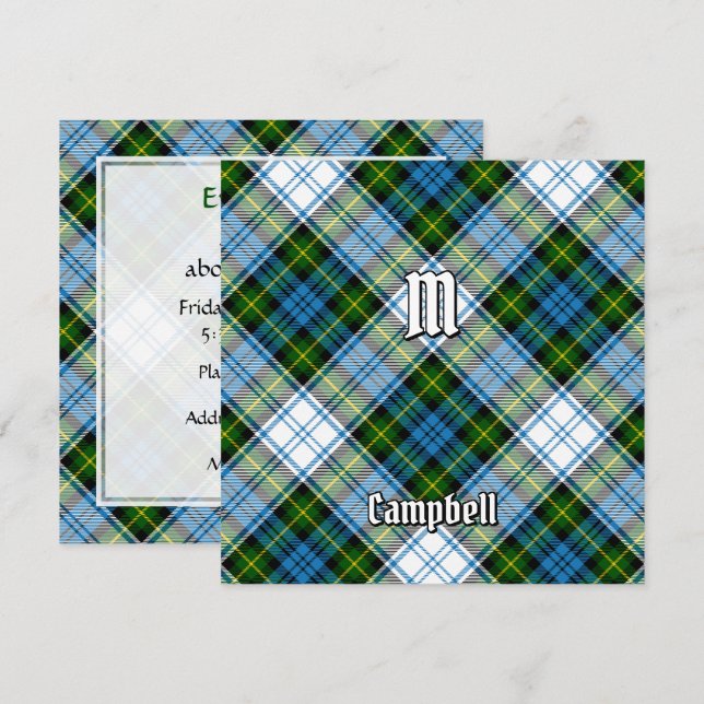 Invitation Campbell Dress Tartan (Devant / Derrière)