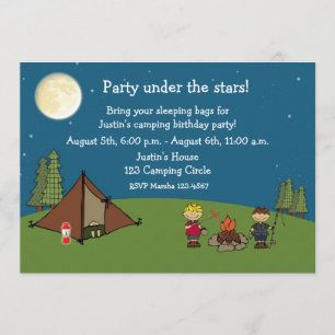 Invitation Camper partie