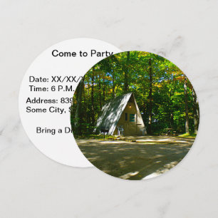 Invitation Camping à cadre A sauvage au terrain de camping