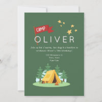 Camping Bonfire Outdoor Adventure Anniversaire