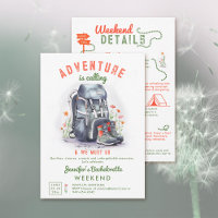 Camping Glamping Fleur sauvage Bachelorette Party