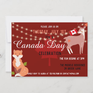 Invitation Canada Jour Celebration Invite