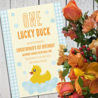 Invitation Canard 1er anniversaire