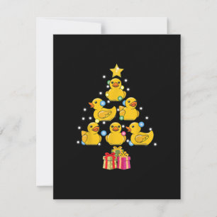 Invitation Canard en caoutchouc Arbre de Noël Duckie Coin-coi